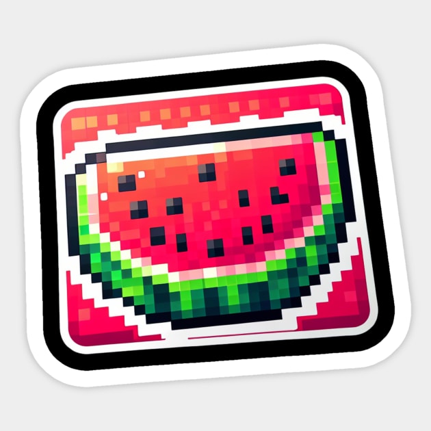 Watermelon Harvest Field Product Fruit Sweet Vintage Since Retro Sticker by Flowering Away
